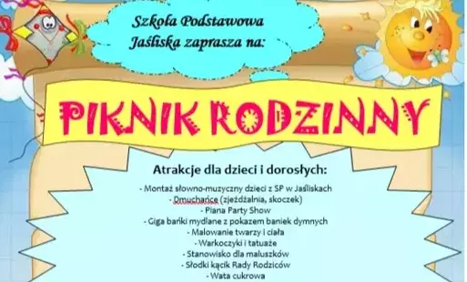Zdjęcie do Zapraszamy na Piknik Rodzinny