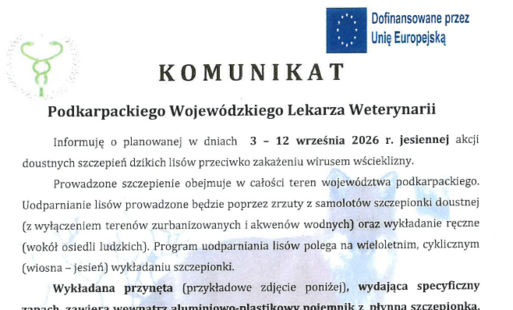 Zdjęcie do Szczepienie lis&oacute;w